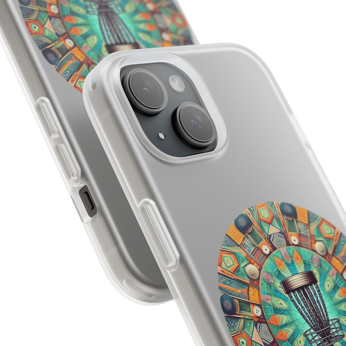 Disc Golf Abstract Mandala Flexi Cases for iPhone