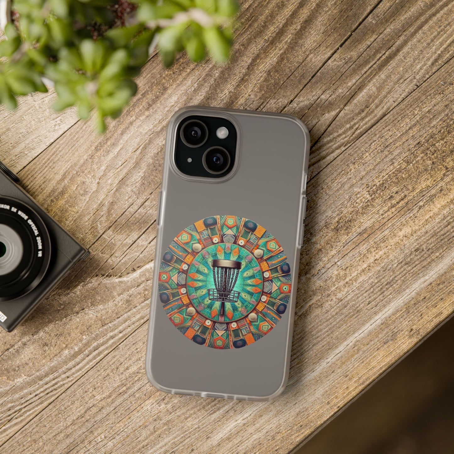 Disc Golf Abstract Mandala Flexi Cases for iPhone