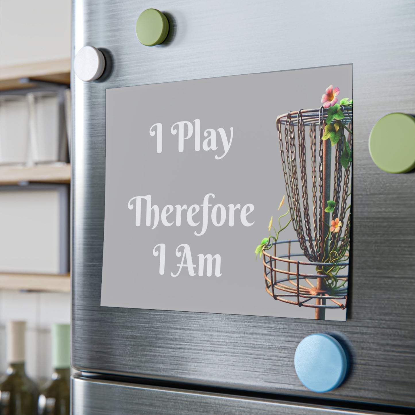 I Play Therefore I Am Floral Disc Golf Post-it® Note Pads Disc Golf Office Home Organization Gift
