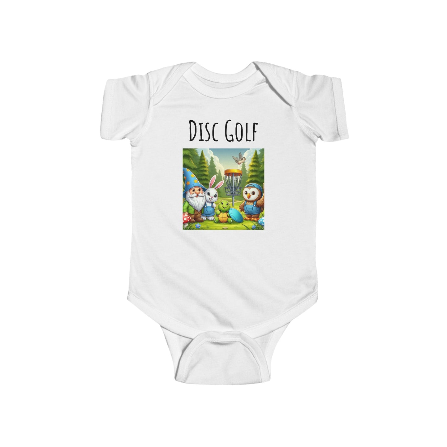 Disc Golf Cartoon Infant Fine Jersey Bodysuit
