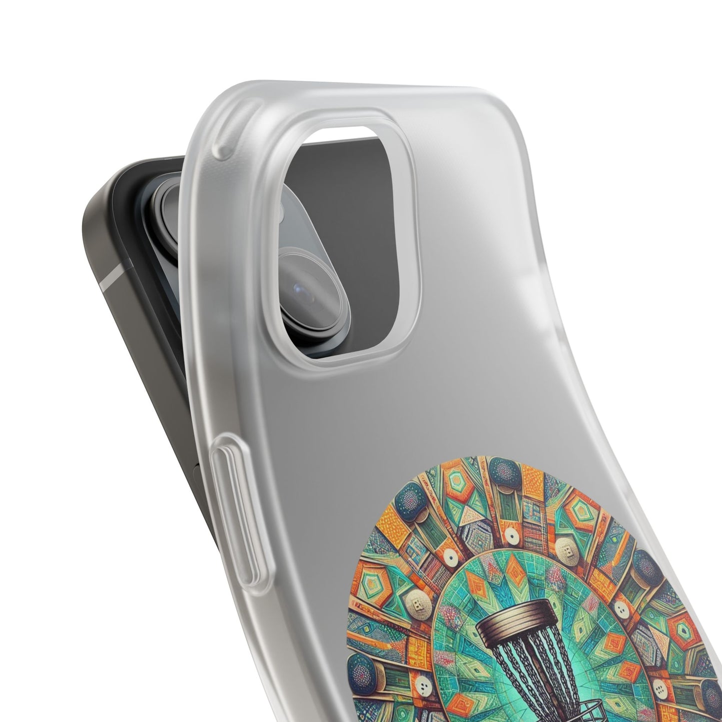Disc Golf Abstract Mandala Flexi Cases for iPhone