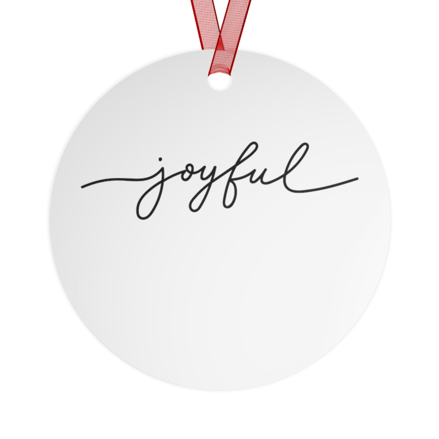 Disc Golf Christmas Metal Circle Ornament Holiday Gift