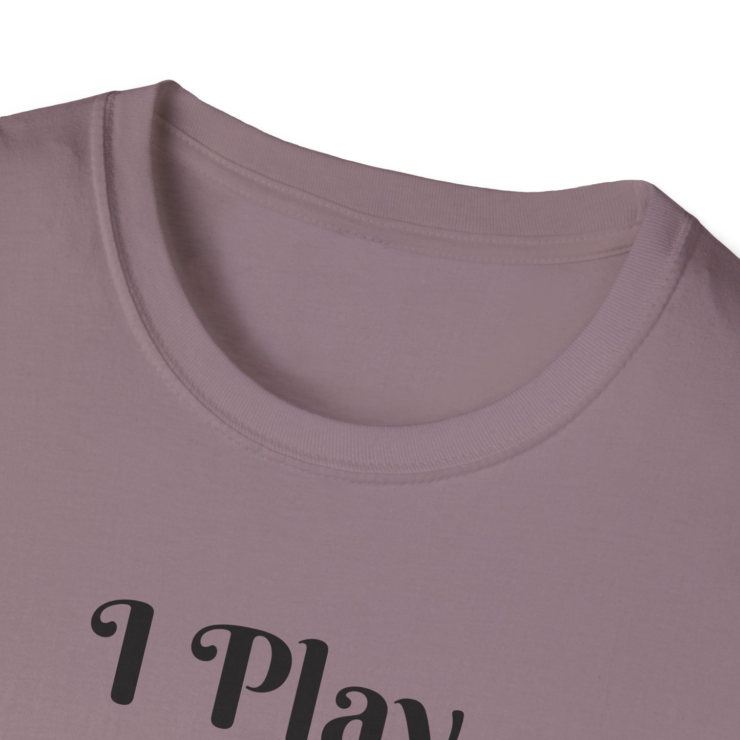 I Play Therefore I Am Disc Golf Unisex Softstyle T-Shirt Disc Golf Gift Shirt Motto