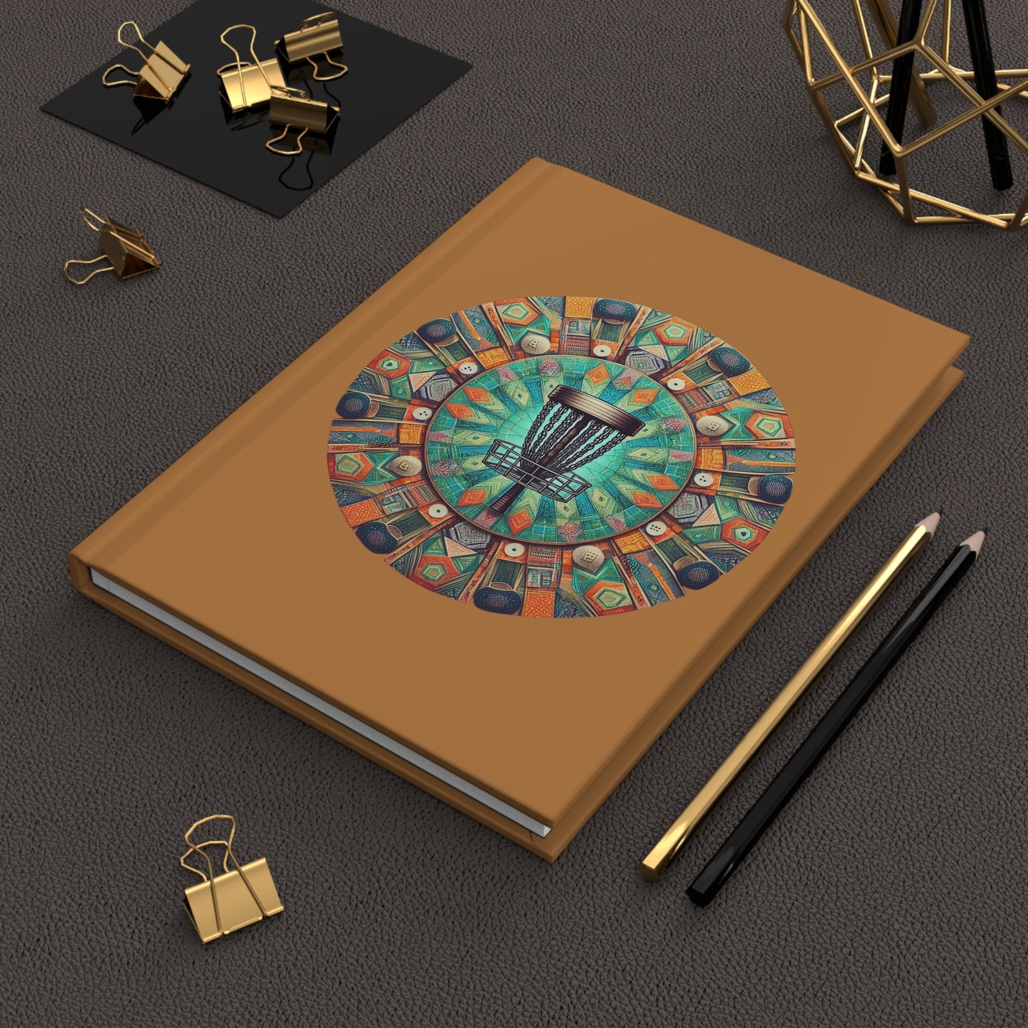 I Play Disc Golf Therefore I Am Hardcover Journal Matte - Disc Golf Gift - Diary - Notebook - Planner