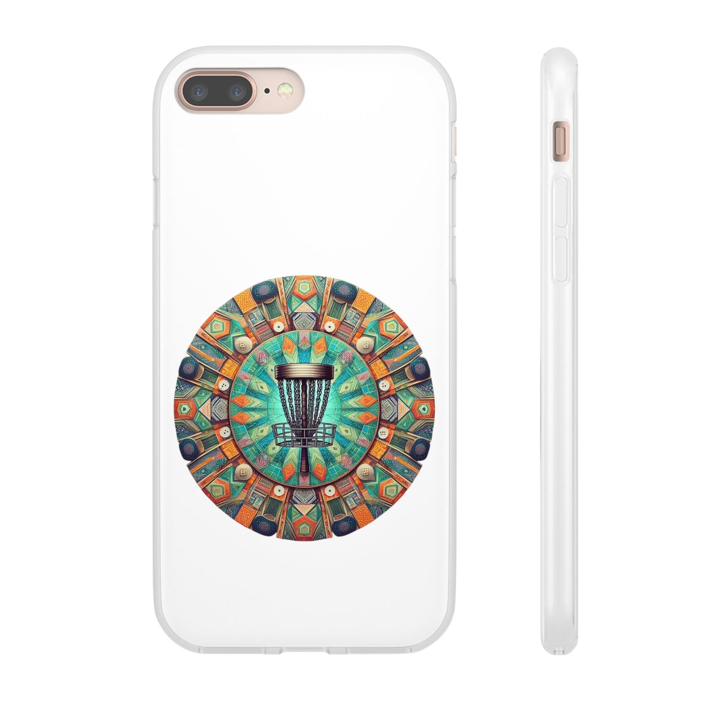 Disc Golf Abstract Mandala Flexi Cases for iPhone