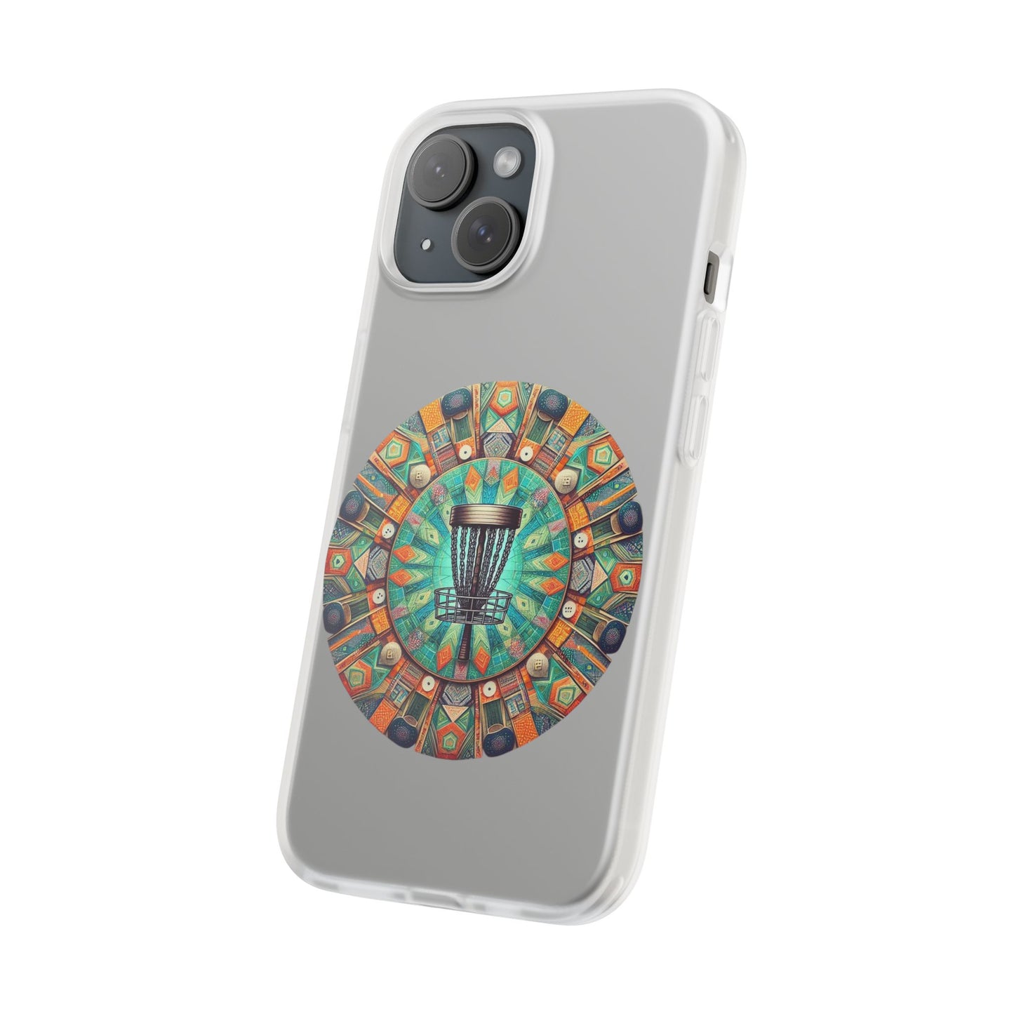 Disc Golf Abstract Mandala Flexi Cases for iPhone