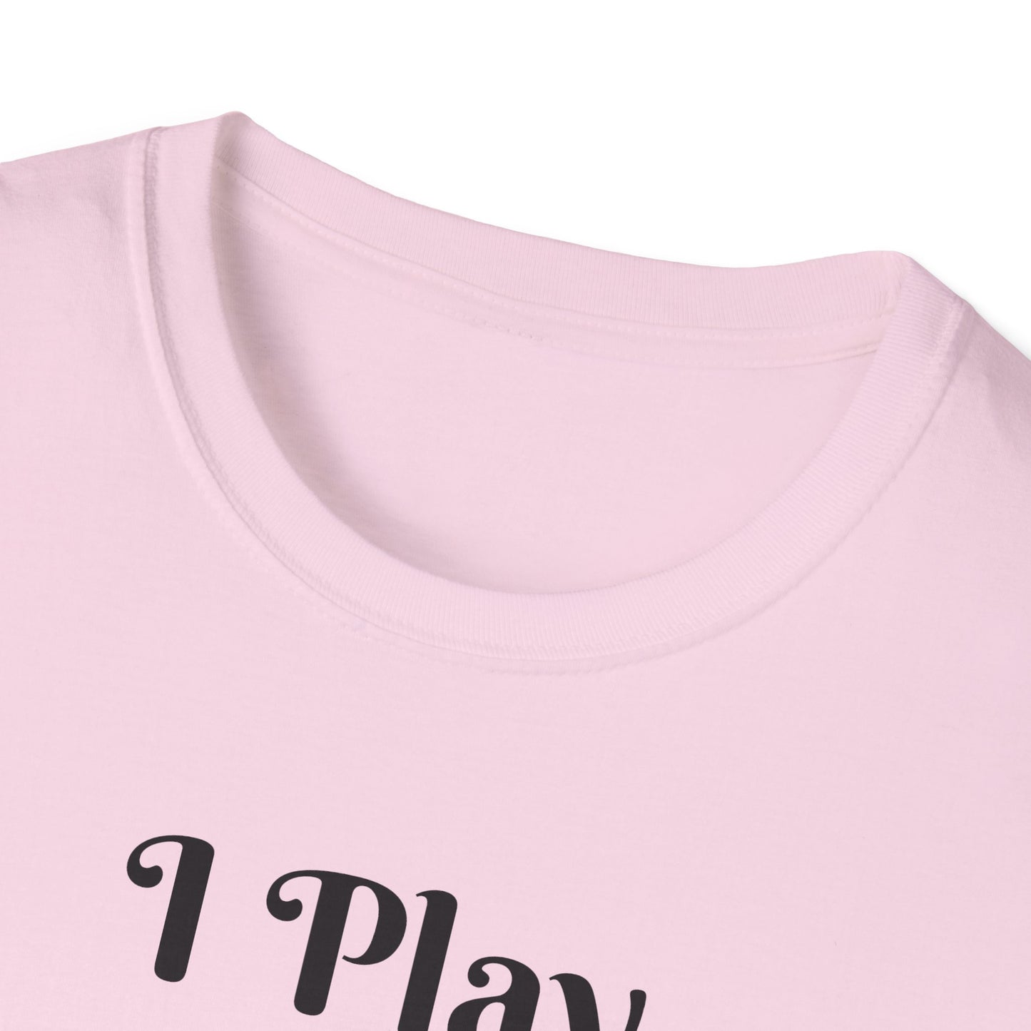 I Play Therefore I Am Disc Golf Unisex Softstyle T-Shirt Disc Golf Gift Shirt Motto