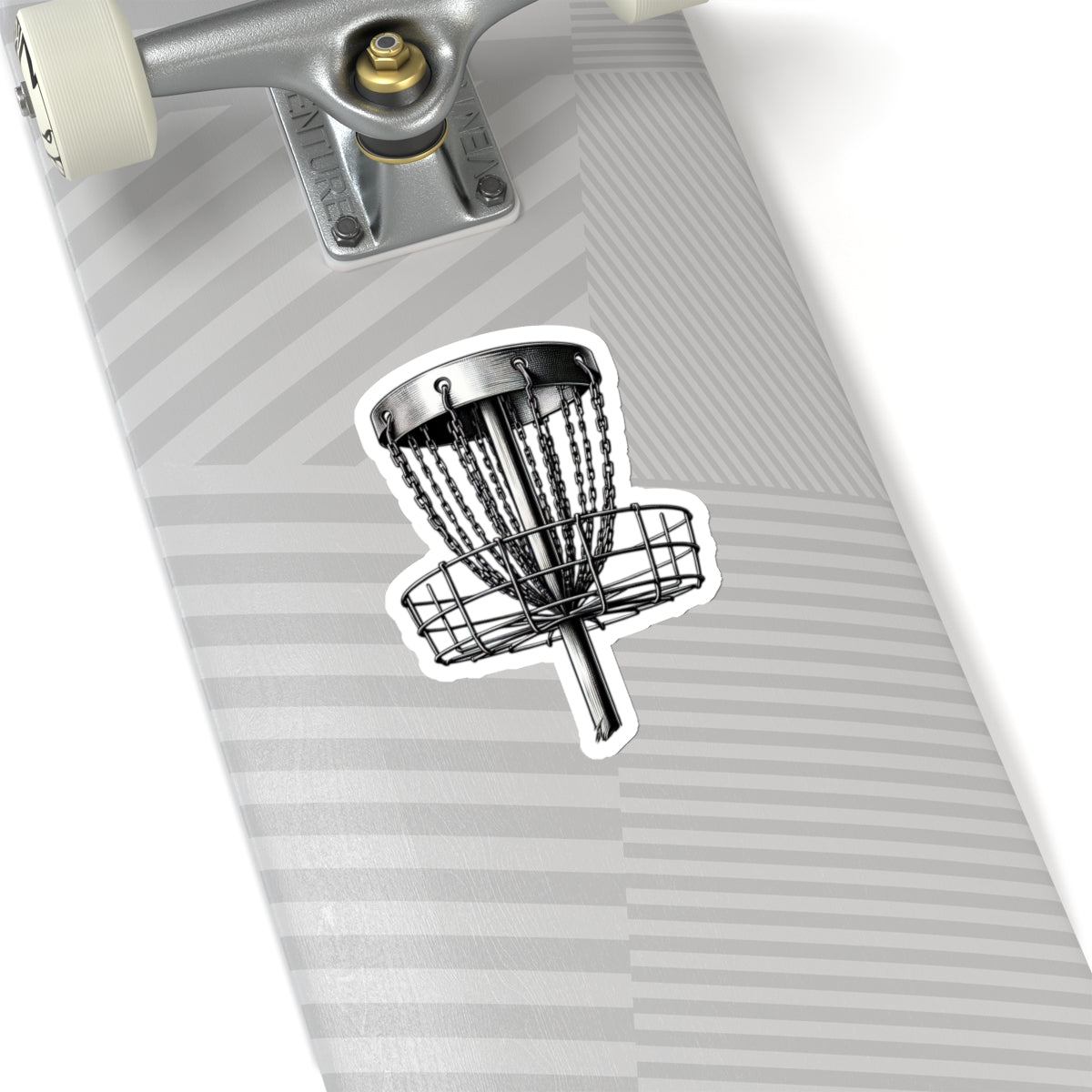 Metal Mania Disc Golf Basket Kiss-Cut Stickers