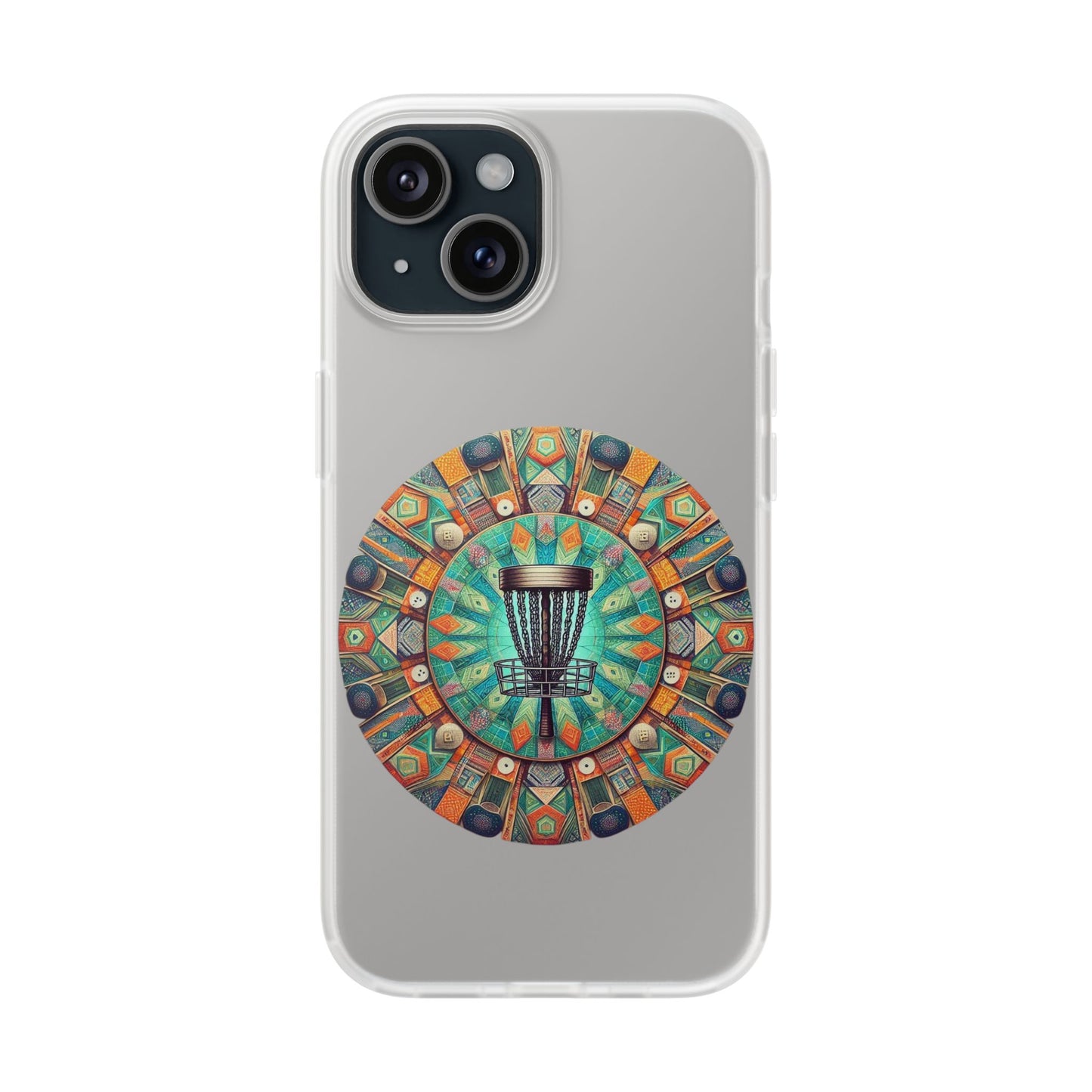 Disc Golf Abstract Mandala Flexi Cases for iPhone