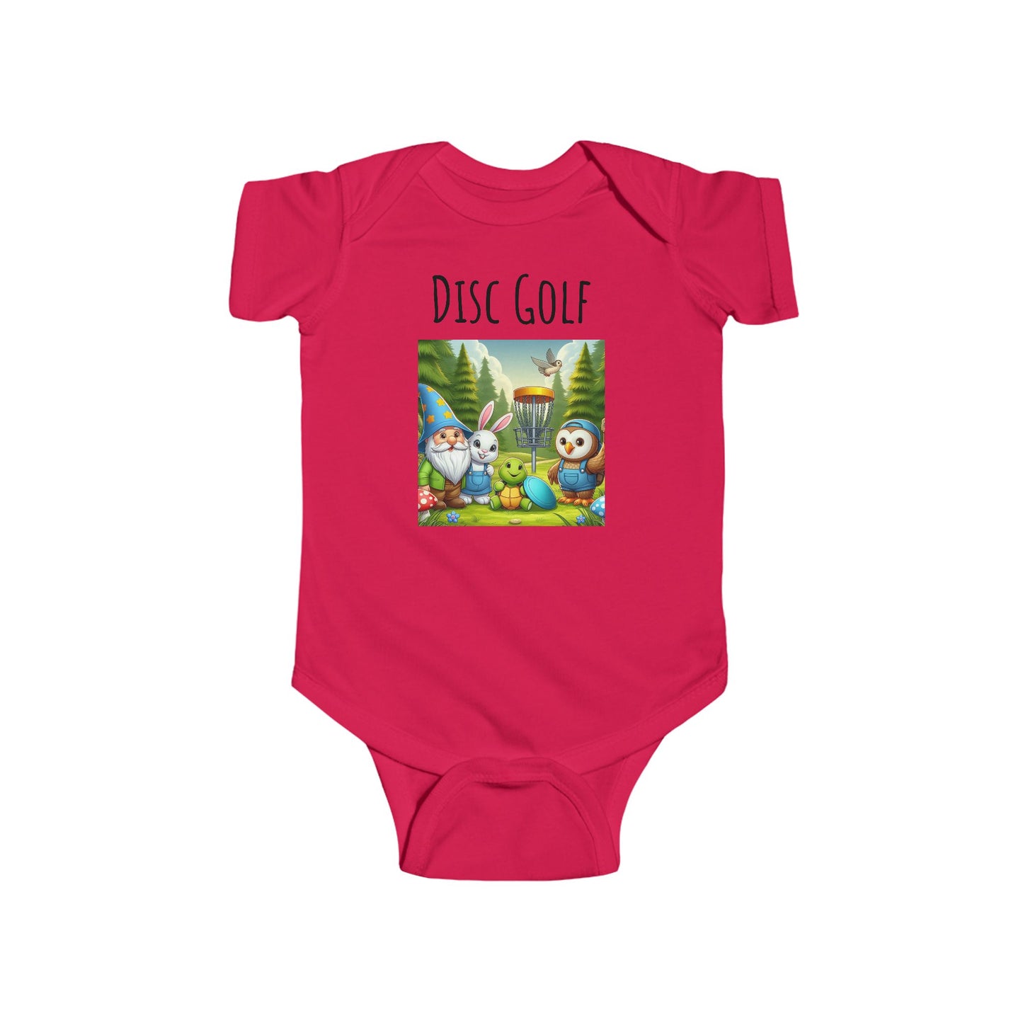 Disc Golf Cartoon Infant Fine Jersey Bodysuit