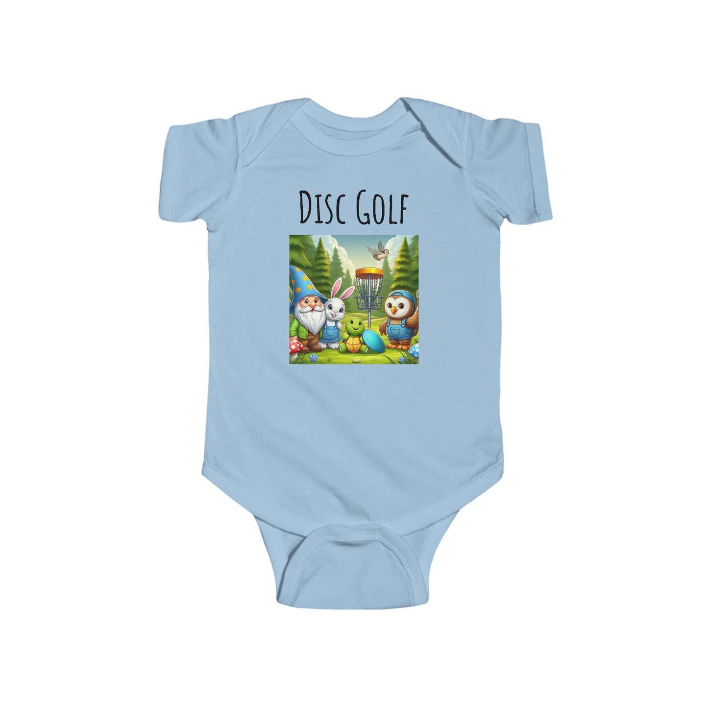 Disc Golf Cartoon Infant Fine Jersey Bodysuit