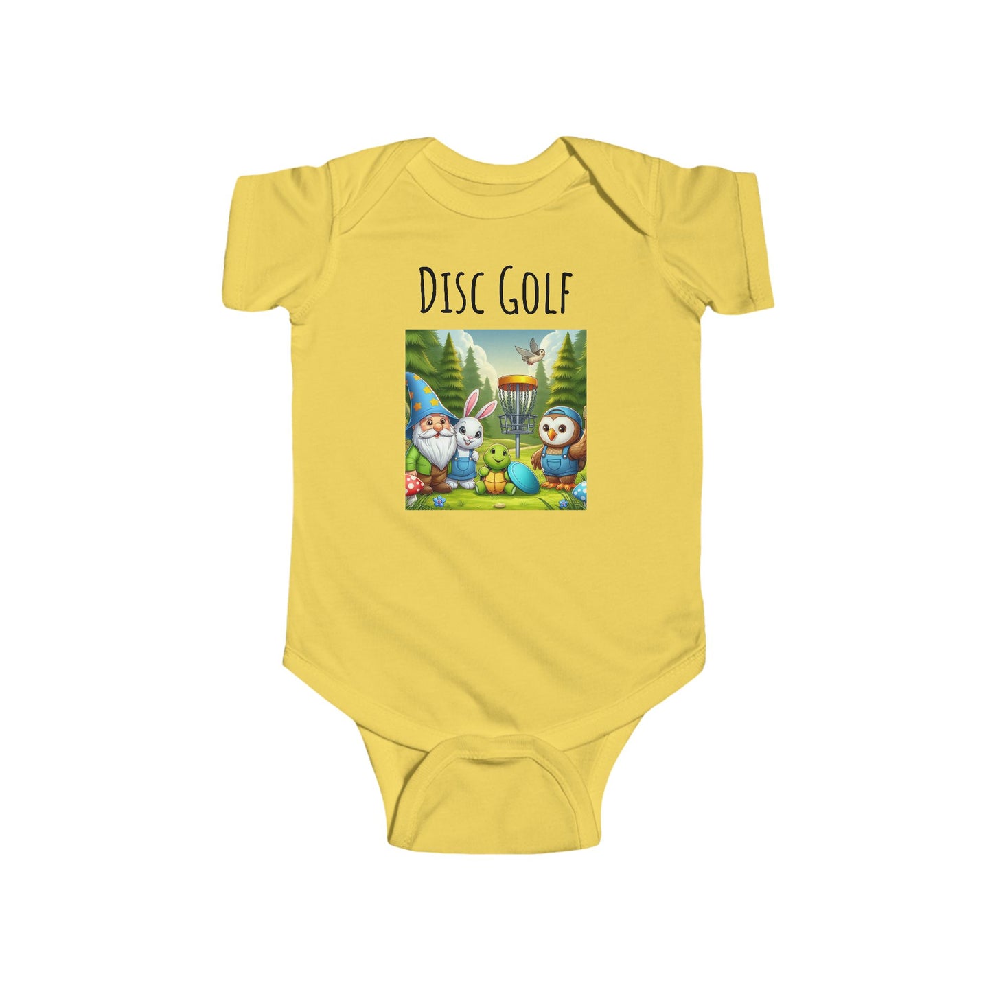 Disc Golf Cartoon Infant Fine Jersey Bodysuit