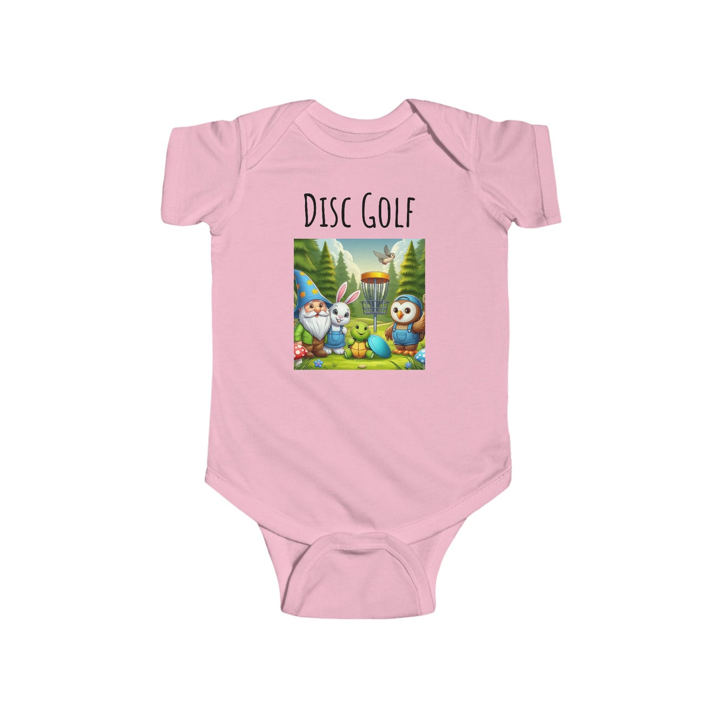 Disc Golf Cartoon Infant Fine Jersey Bodysuit