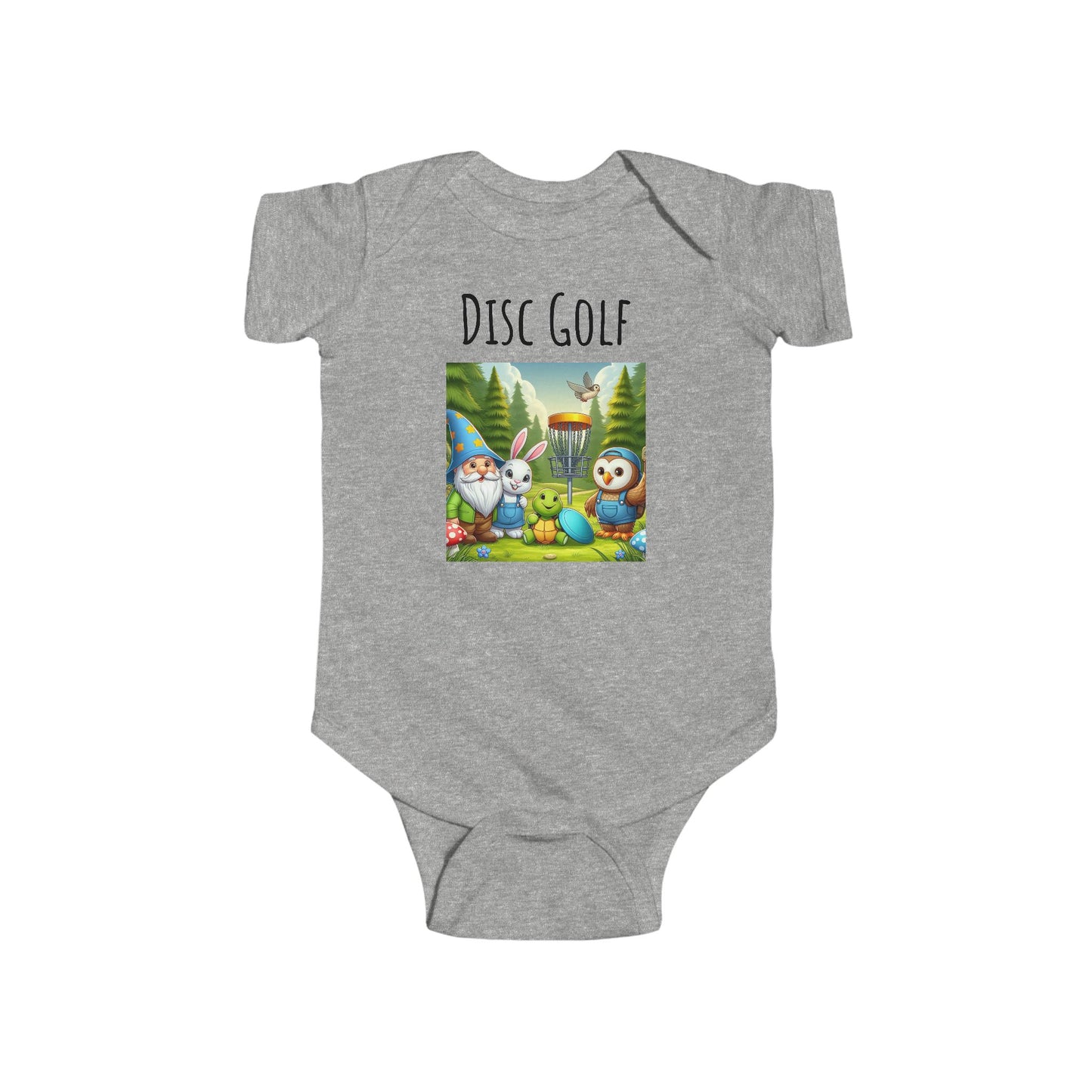 Disc Golf Cartoon Infant Fine Jersey Bodysuit