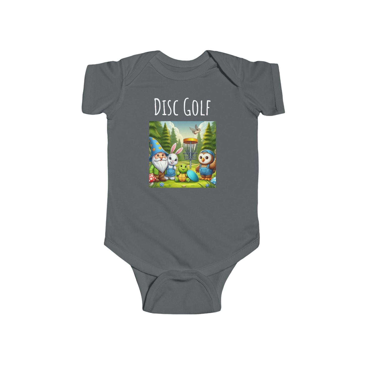 Disc Golf Cartoon Infant Fine Jersey Bodysuit