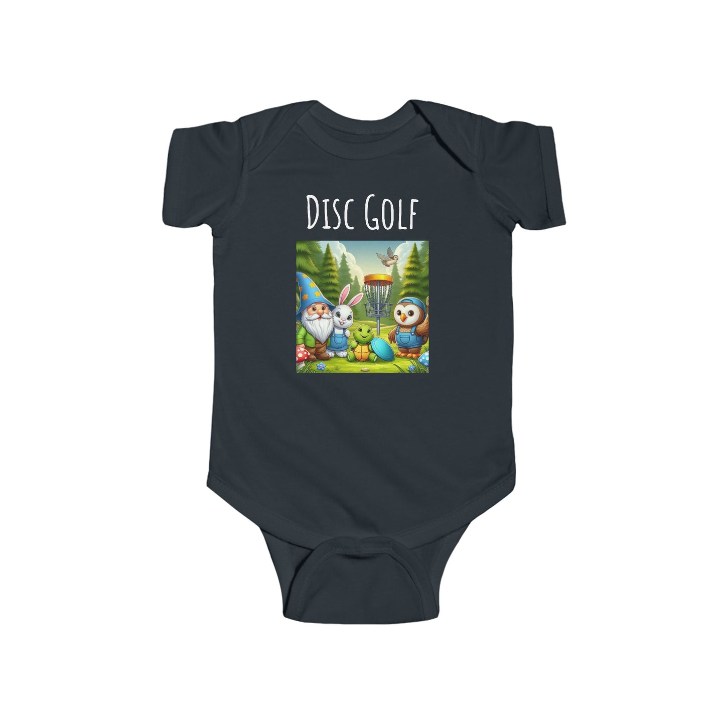 Disc Golf Cartoon Infant Fine Jersey Bodysuit