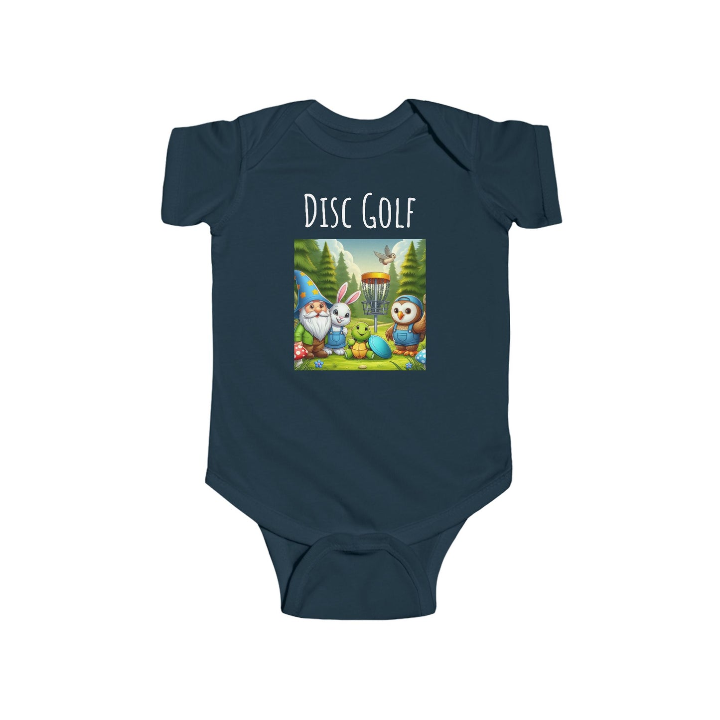 Disc Golf Cartoon Infant Fine Jersey Bodysuit
