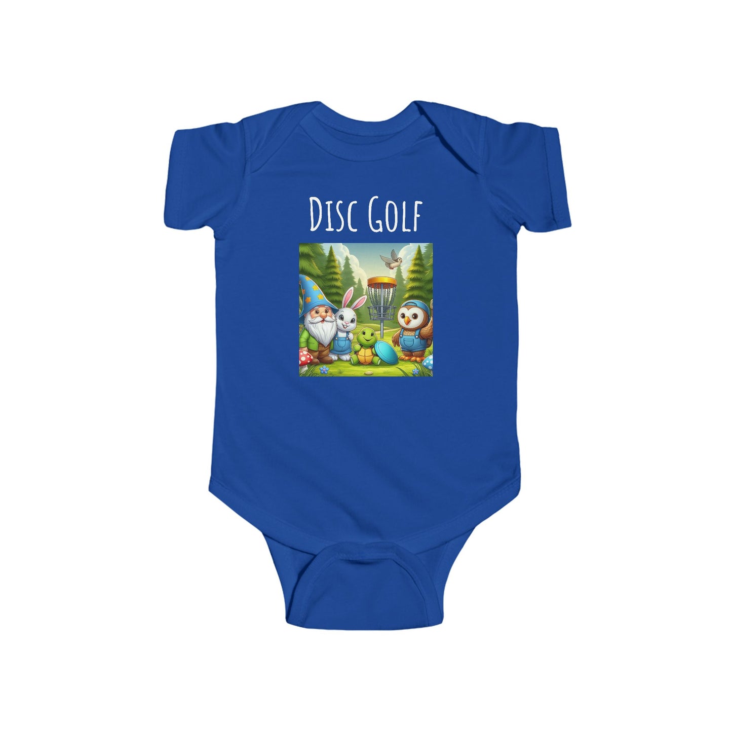 Disc Golf Cartoon Infant Fine Jersey Bodysuit