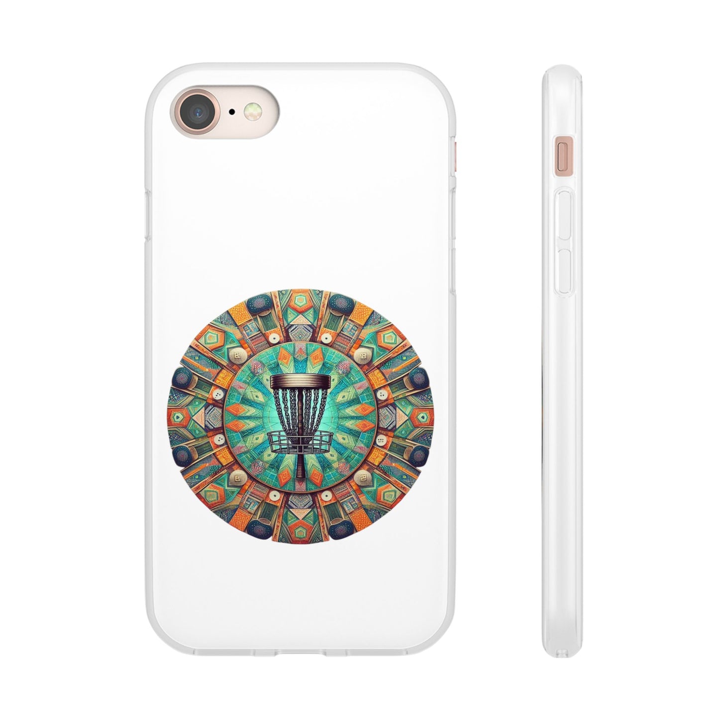 Disc Golf Abstract Mandala Flexi Cases for iPhone