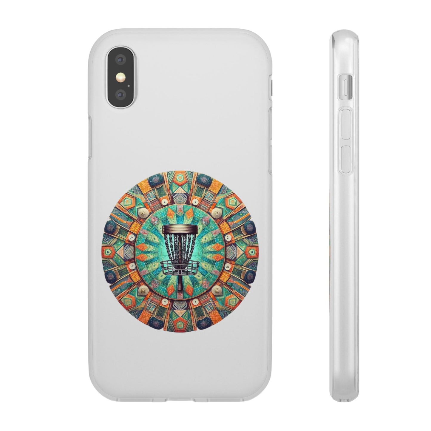 Disc Golf Abstract Mandala Flexi Cases for iPhone